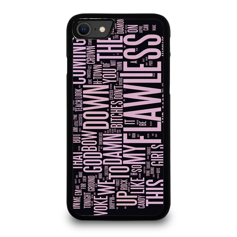 BEYONCE FLAWLESS TYPOGAPHY iPhone SE 2020 Case Cover