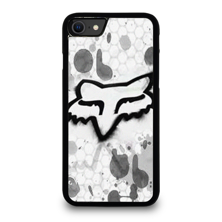FOX RACING WHITE BRUSHED LOGO iPhone SE 2020 Case Cover