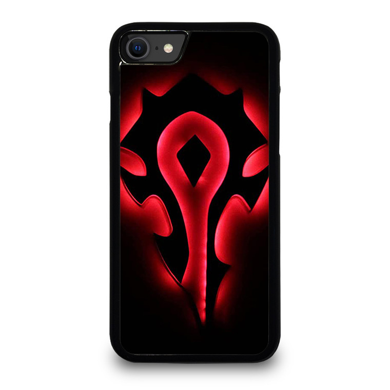 HORDE WORLD OF WARCRAFT BLACK LOGO iPhone SE 2020 Case Cover