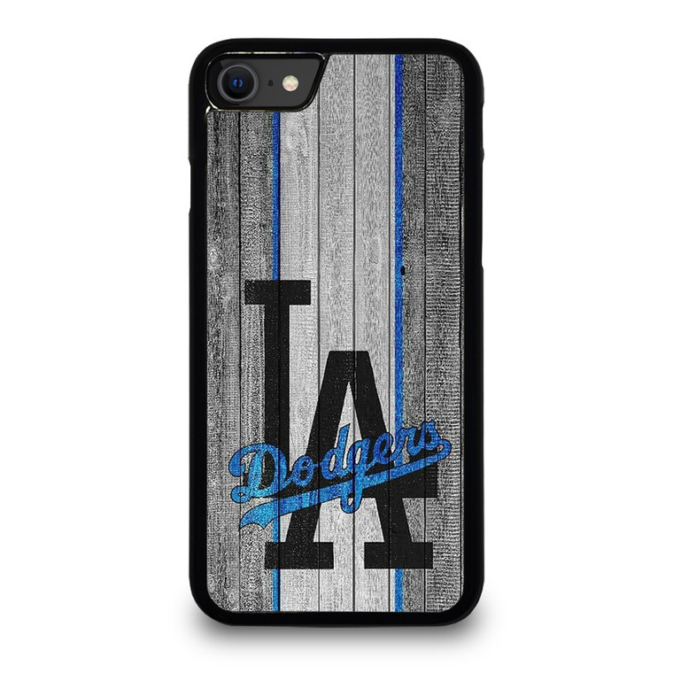 LOS ANGELES DODGERS BASEBALL WOOD LOGO iPhone SE 2020 Case Cover