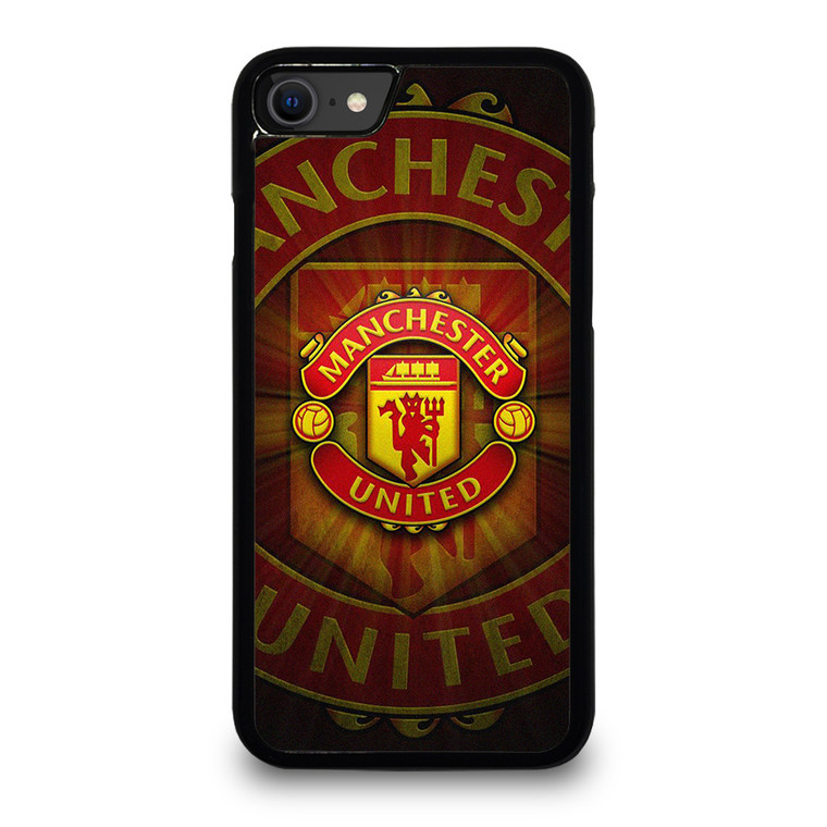MANCHESTER UNITED METAL LOGO iPhone SE 2020 Case Cover