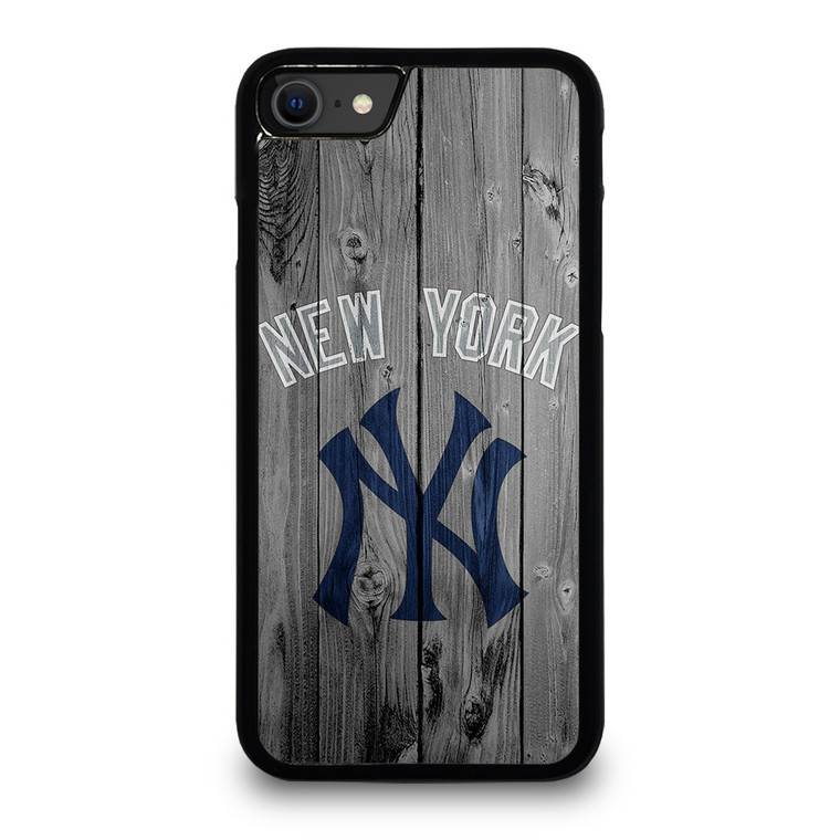 NEW YORK YANKEES WOODEN LOGO iPhone SE 2020 Case Cover