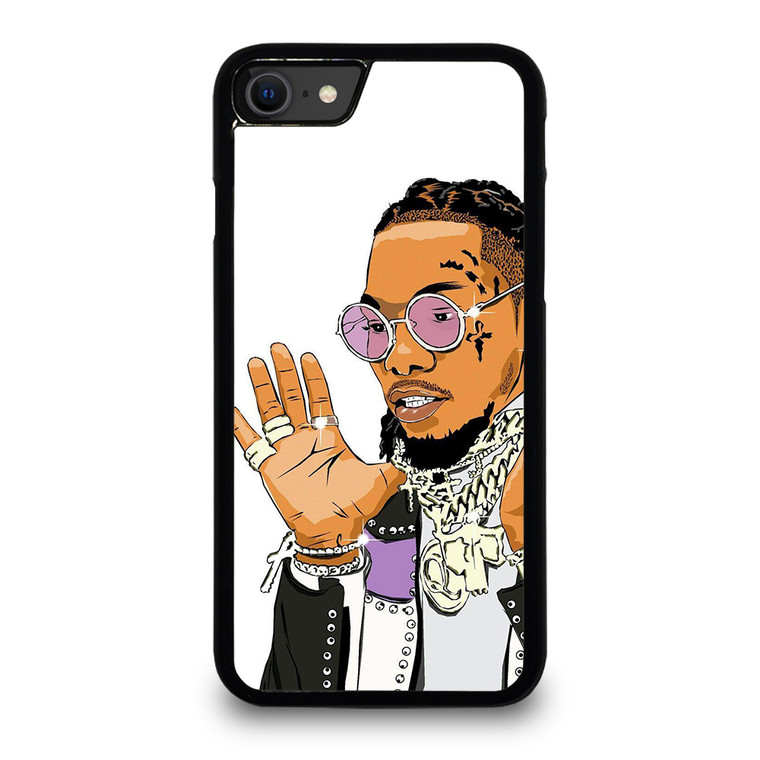 OFFSET RAPPER CARTOON iPhone SE 2020 Case Cover