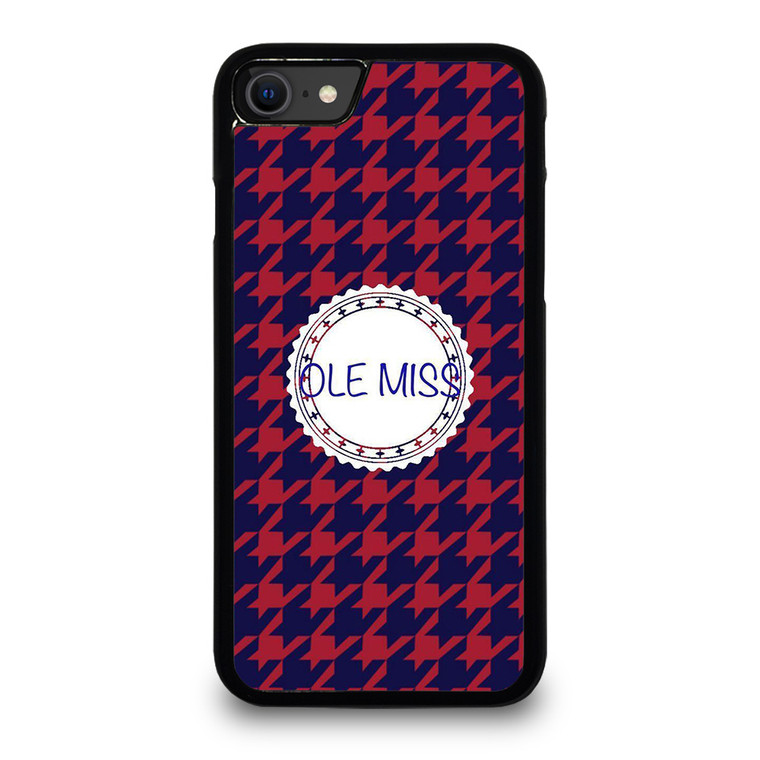OLE MISS REBELS FOOTBALL PATTERN iPhone SE 2020 Case Cover