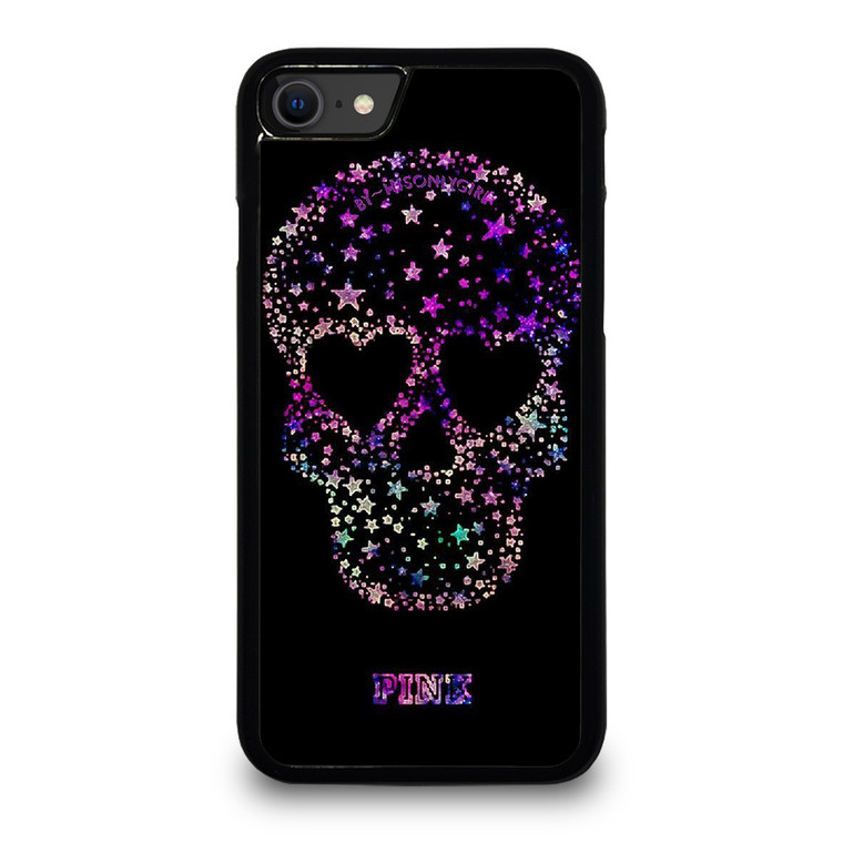 PINK SKULL DREAMY iPhone SE 2020 Case Cover