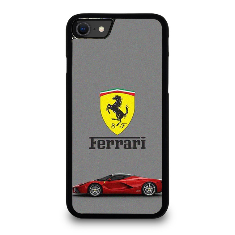 SCUDERIA FERRARI LOGO SUPER CAR RED iPhone SE 2020 Case Cover