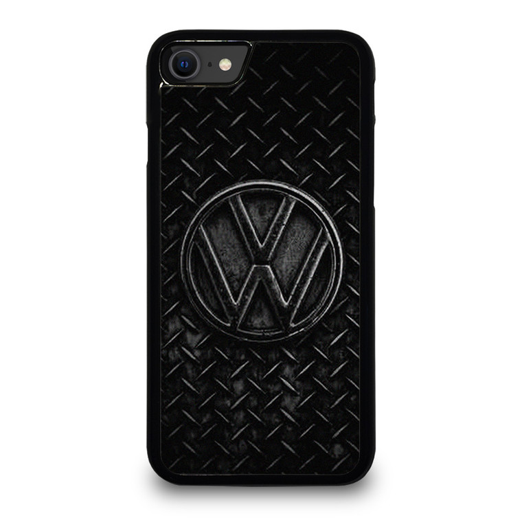 VW VOLKSWAGEN BLACK METAL EMBLEM iPhone SE 2020 Case Cover