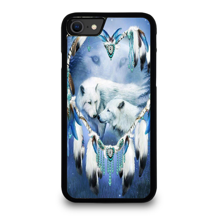 WHITE WOLF DREAMCATCHER iPhone SE 2020 Case Cover