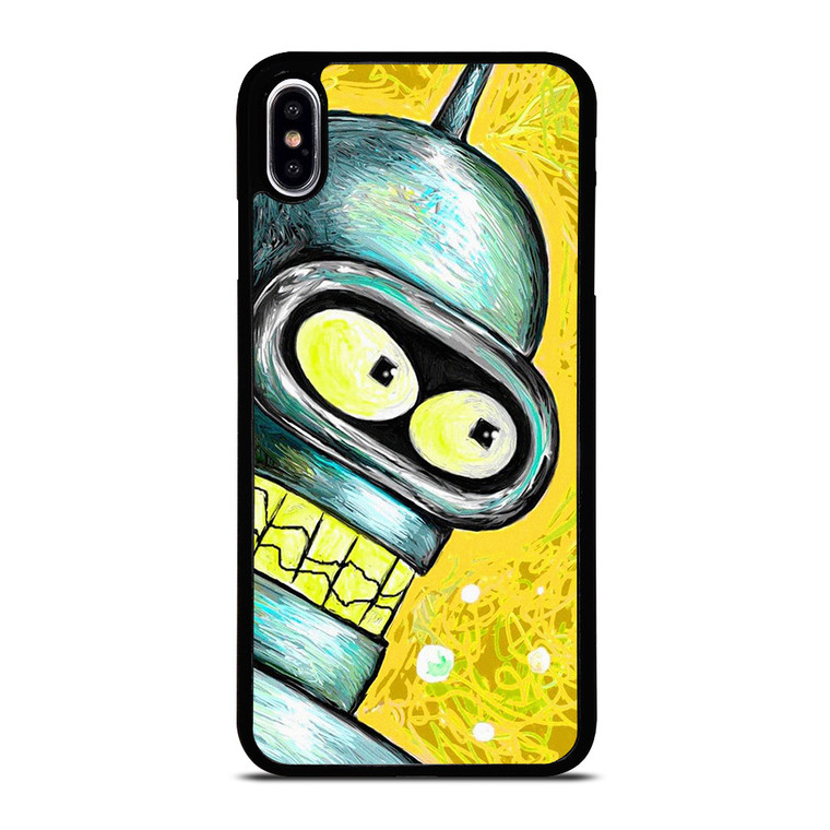FUTURAMA BENDER CARTOON PAINTED iPhone XS Max Case Cover
