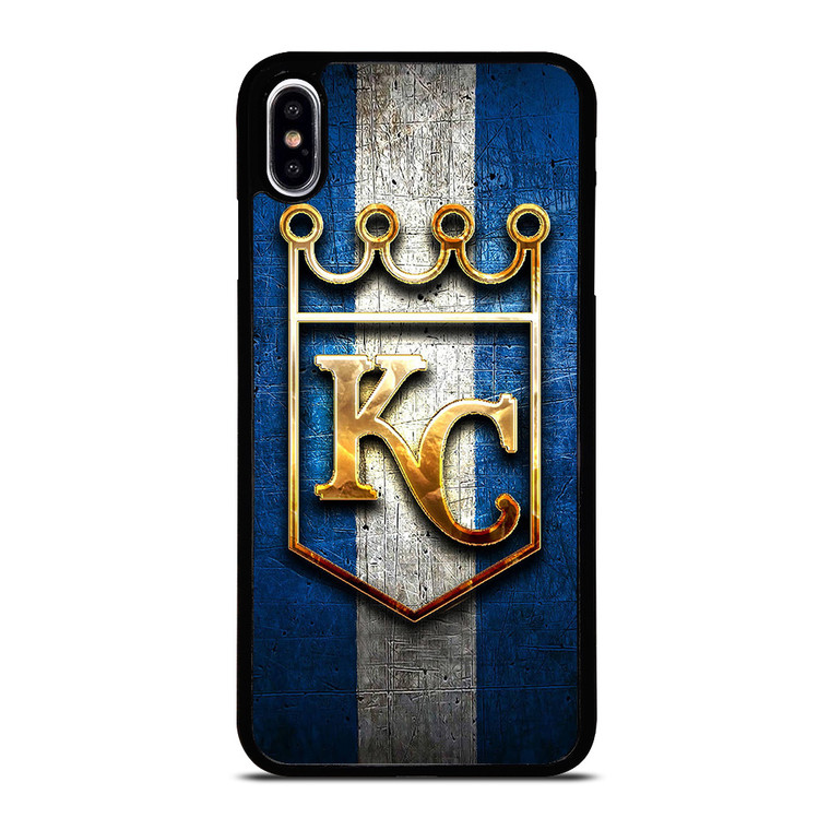 KANSAS CITY ROYALS GOLD EMBLEM iPhone XS Max Case Cover