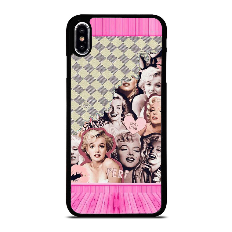 MARILYN MONROE PINK COLLAGE iPhone XS Max Case Cover