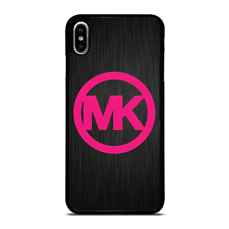 MK MICHAEL KORS PINK WOOD LOGO iPhone XS Max Case Cover