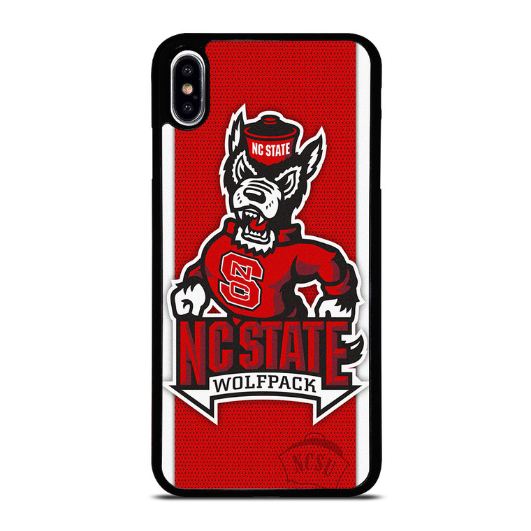 NC STATE WOLFPACK FOOTBALL CARBON LOGO iPhone XS Max Case Cover