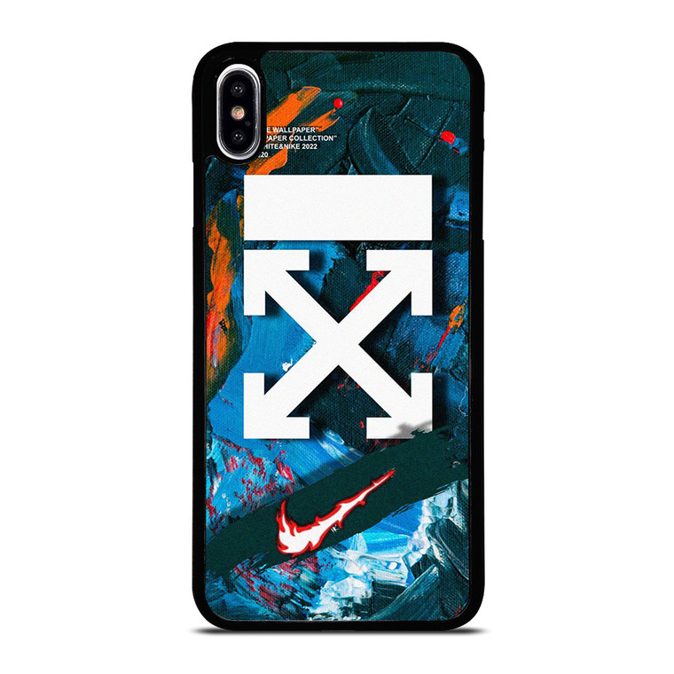 NIKE OFF WHITE ABSTRACT PAINTING iPhone XS Max Case Cover