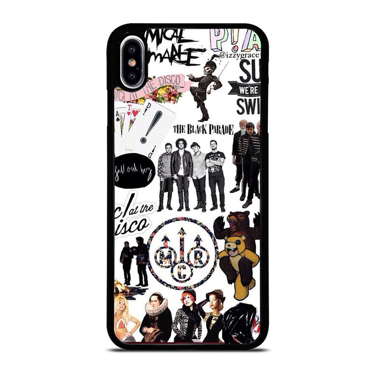 POP PUNK ROCK BAND COLLAGE iPhone XS Max Case Cover