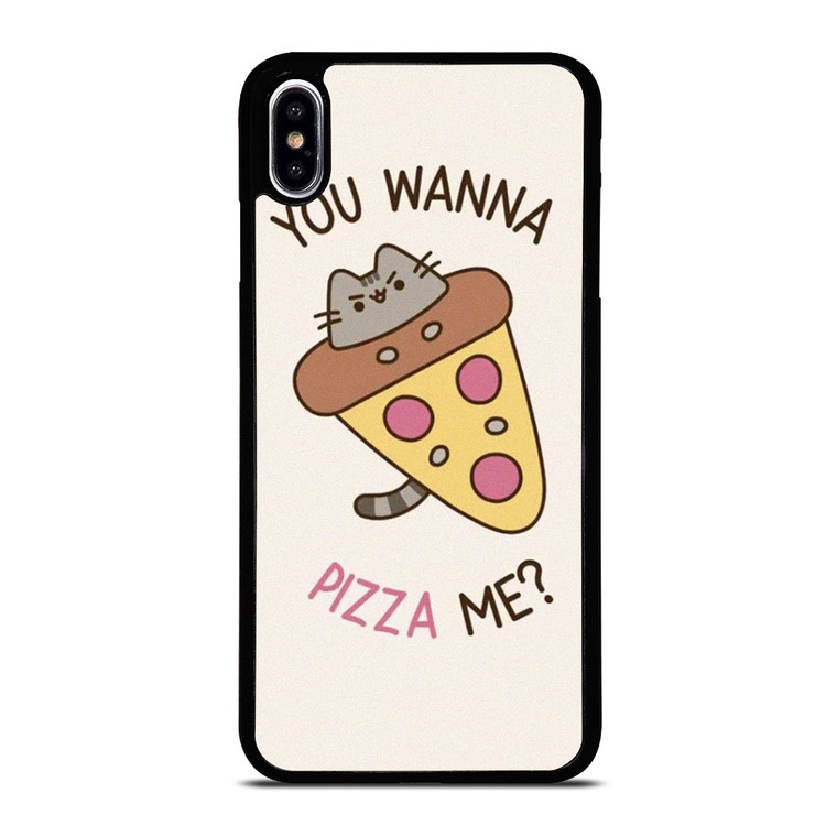 PUSHEEN THE CAT PIZZA iPhone XS Max Case Cover
