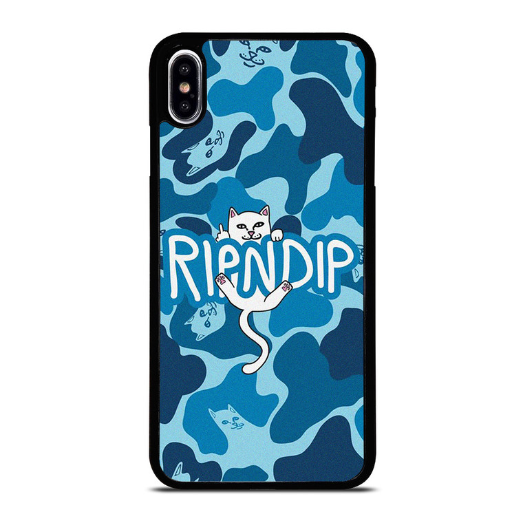 RIPNDIP CAT CAMO BLUE iPhone XS Max Case Cover