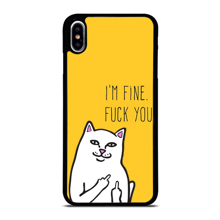 RIPNDIP CAT FUCK YOU iPhone XS Max Case Cover