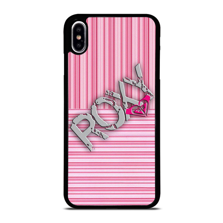 ROXY PINK STRIPE EMBLEM iPhone XS Max Case Cover