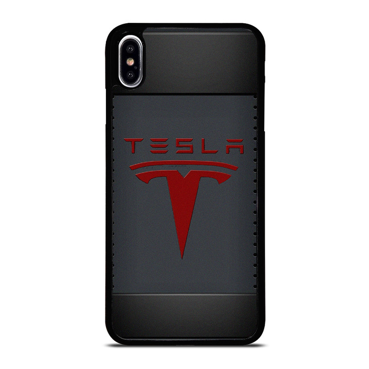 TESLA METAL CARBON LOGO iPhone XS Max Case Cover