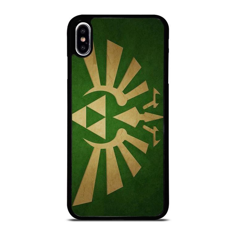 TRIFORCE LEGEND OF ZELDA GREEN LOGO iPhone XS Max Case Cover