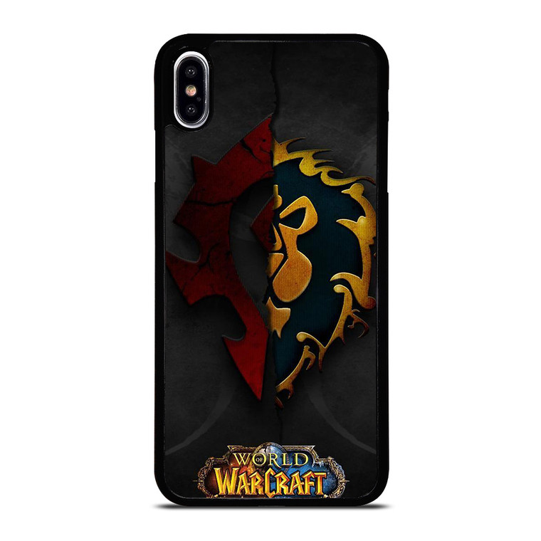 WORLD OF WARCRAFT HORDE ALLIANCE LOGO iPhone XS Max Case Cover