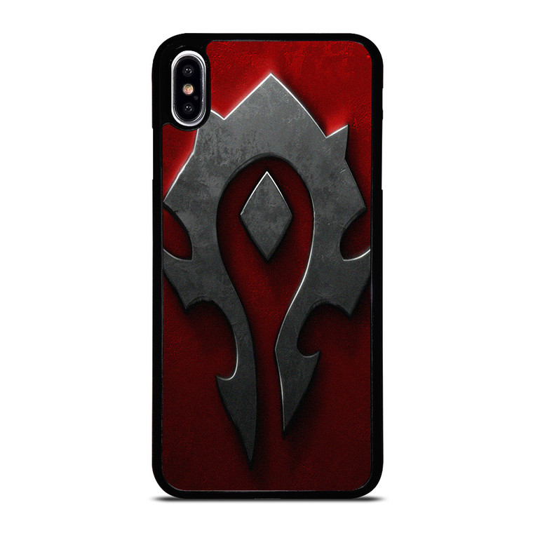 WORLD OF WARCRAFT HORDE BLACK LOGO iPhone XS Max Case Cover