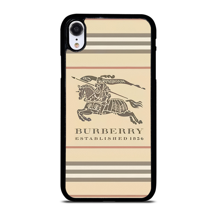BURBERRY STRIPE LOGO iPhone XR Case Cover