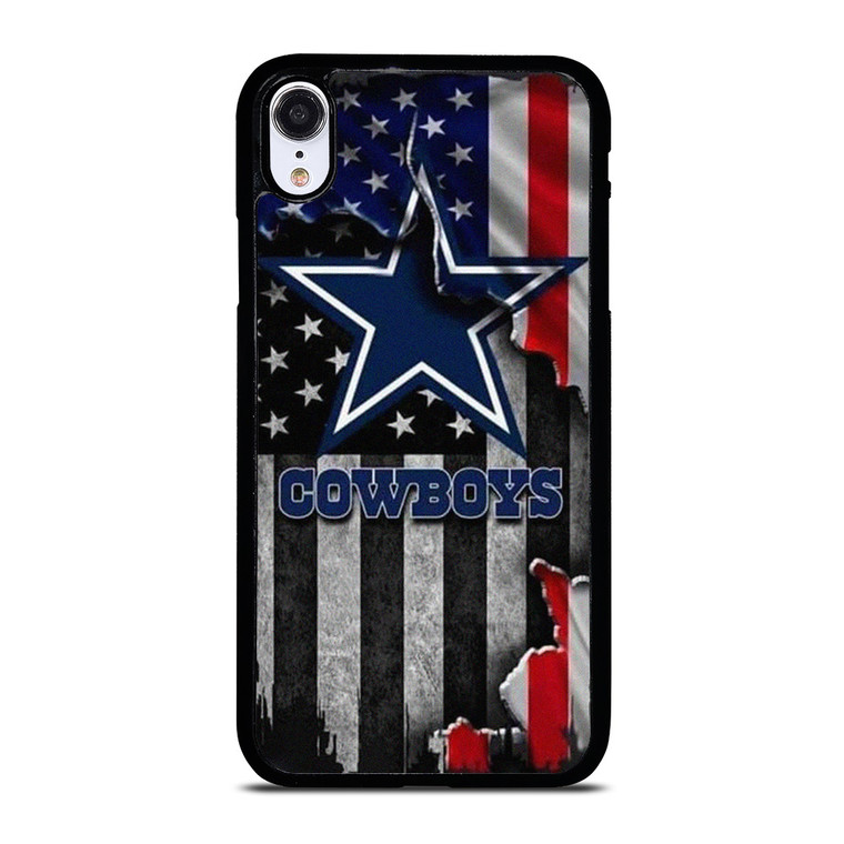 DALLAS COWBOYS USA FLAG GRUNGE iPhone XR Case Cover