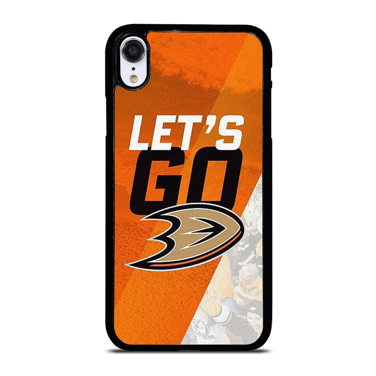 LETS GO ANAHEIM DUCKS ICE HOCKEY iPhone XR Case Cover