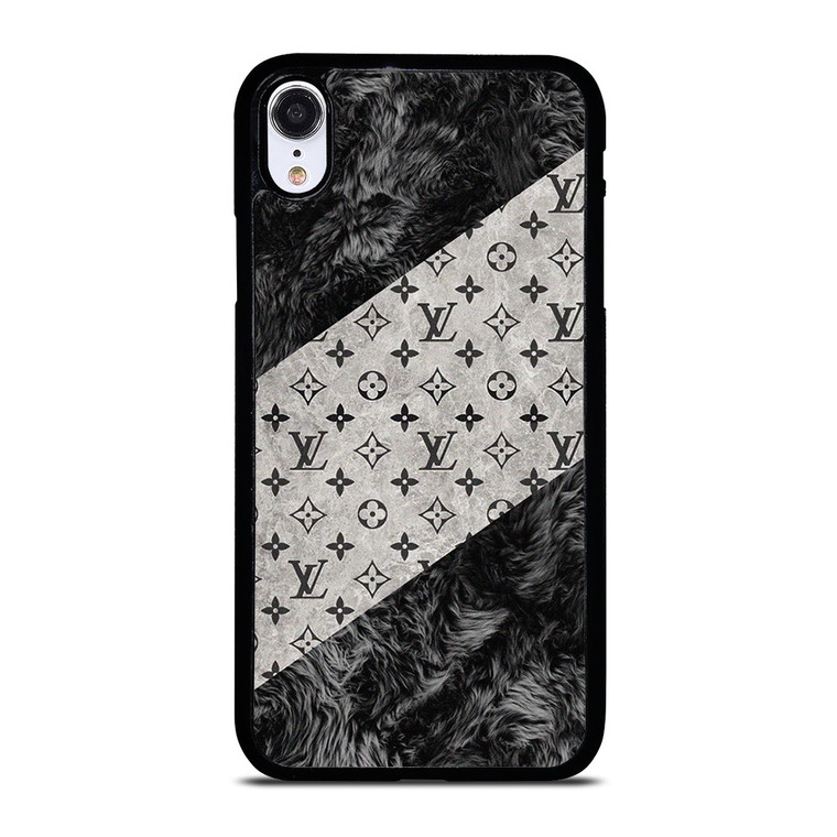 LOUIS VUITTON BLACK FURRY iPhone XR Case Cover