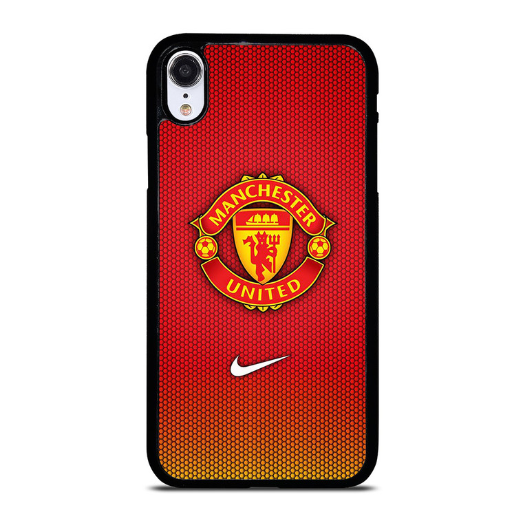 MANCHESTER UNITED NIKE RED CARBON iPhone XR Case Cover