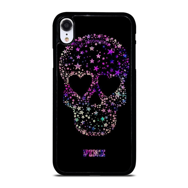 PINK SKULL DREAMY iPhone XR Case Cover