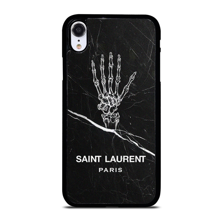 SAINT LAURENT PARIS SKELETON LOGO iPhone XR Case Cover