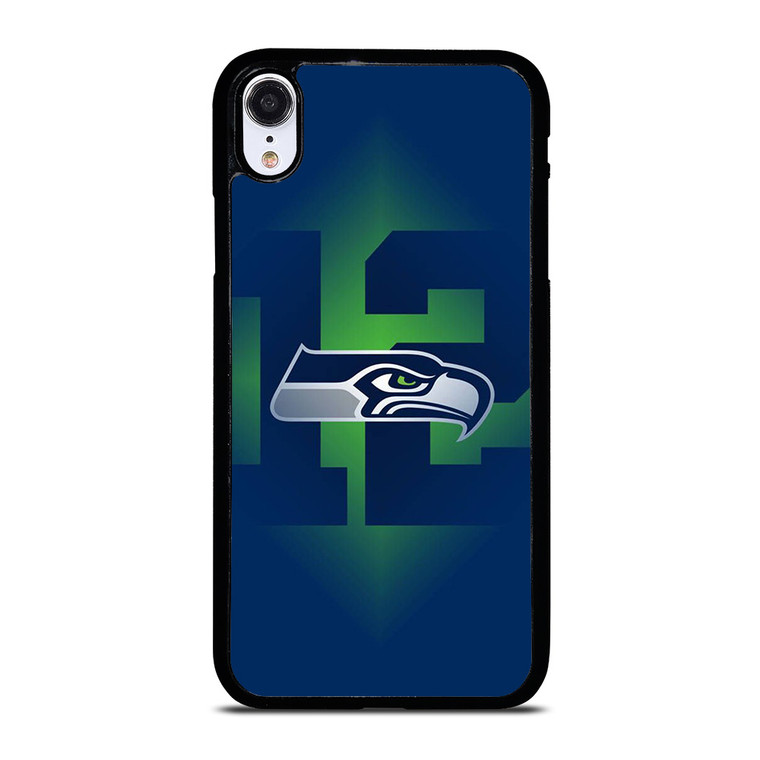 SEATTLE SEAHAWKS TWELVE MAN LOGO iPhone XR Case Cover