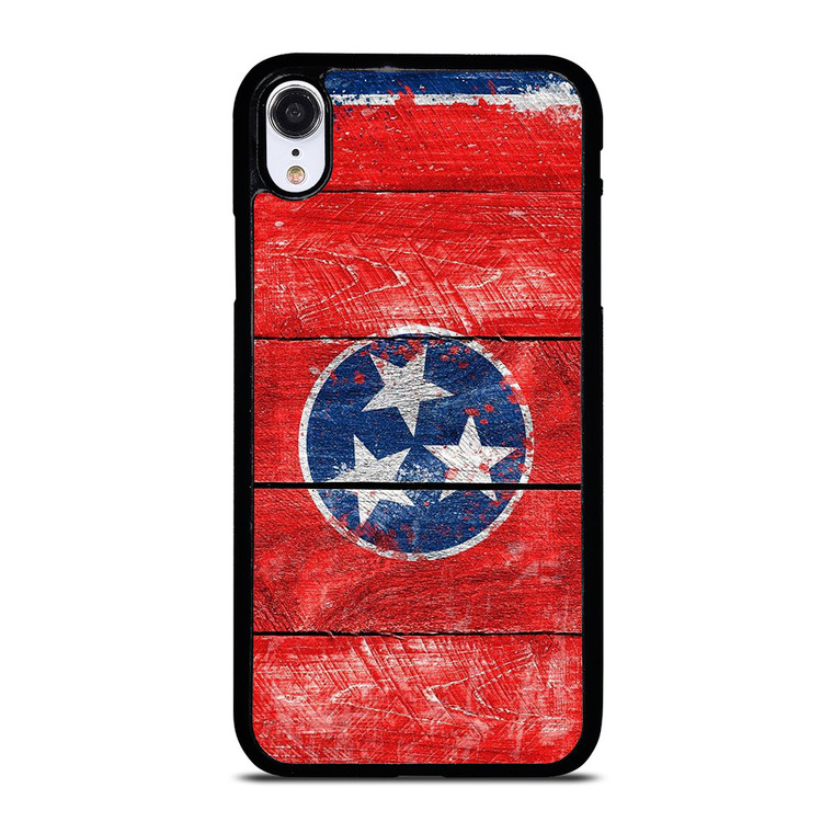 TENNESSEE FLAG WOOD LOGO iPhone XR Case Cover
