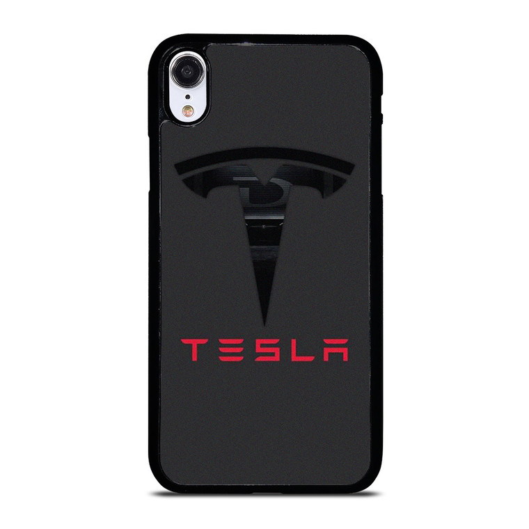 TESLA SILHOUETTE LOGO ICON iPhone XR Case Cover