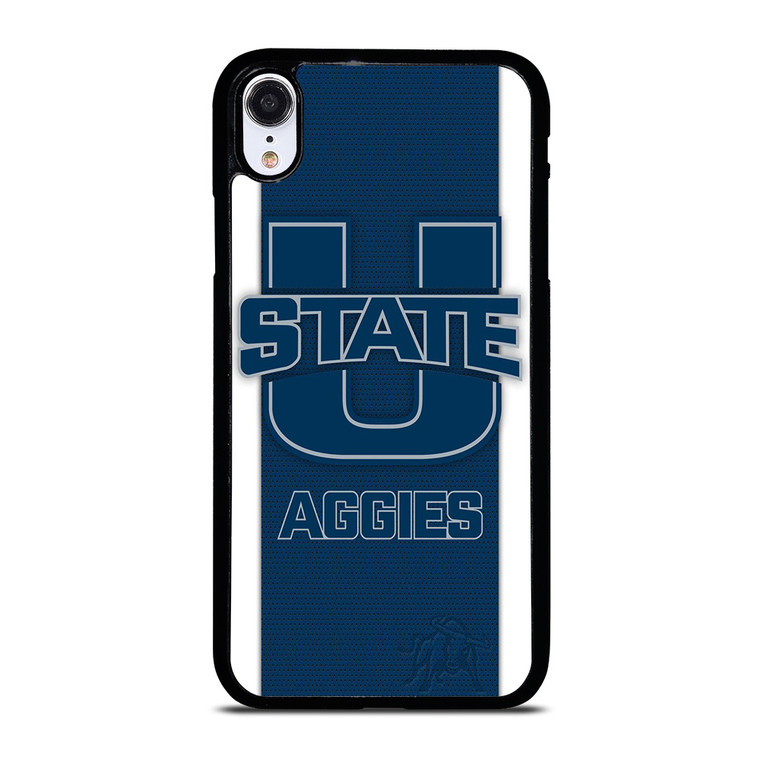 UTAH STATE AGGIES CARBON LOGO iPhone XR Case Cover