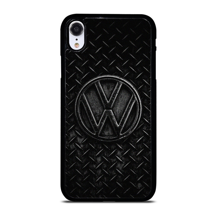 VW VOLKSWAGEN BLACK METAL EMBLEM iPhone XR Case Cover