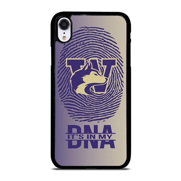 WASHINGTON HUSKIES DNA FOOTBALL iPhone XR Case Cover WASHINGTON HUSKIES DNA FOOTBALL iPhone XR Case Cover