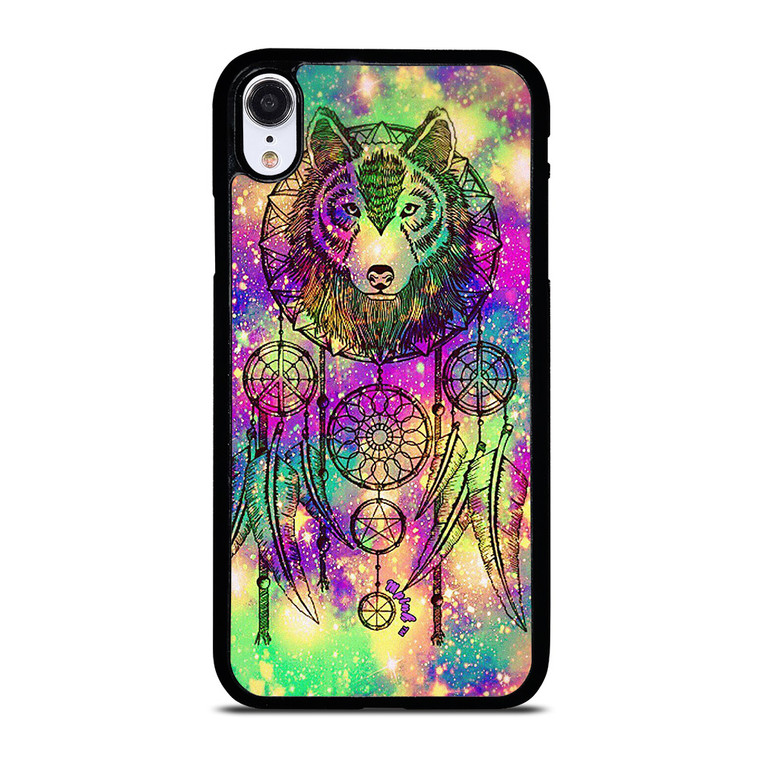 WHITE WOLF DREAMCATCHER TIE DIE iPhone XR Case Cover WHITE WOLF DREAMCATCHER TIE DIE iPhone XR Case Cover