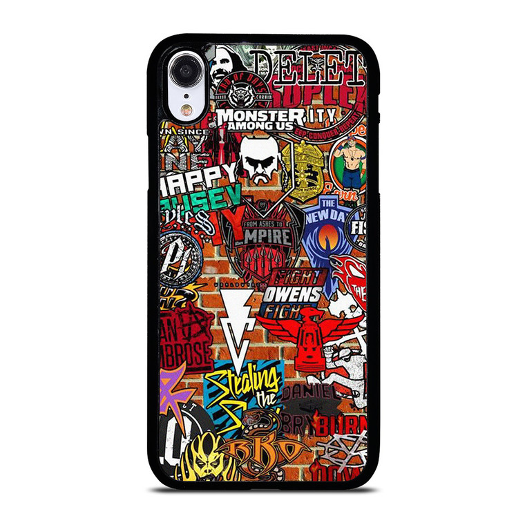 WWE WRESTLING SHIELD SYMBOL COLLAGE iPhone XR Case Cover