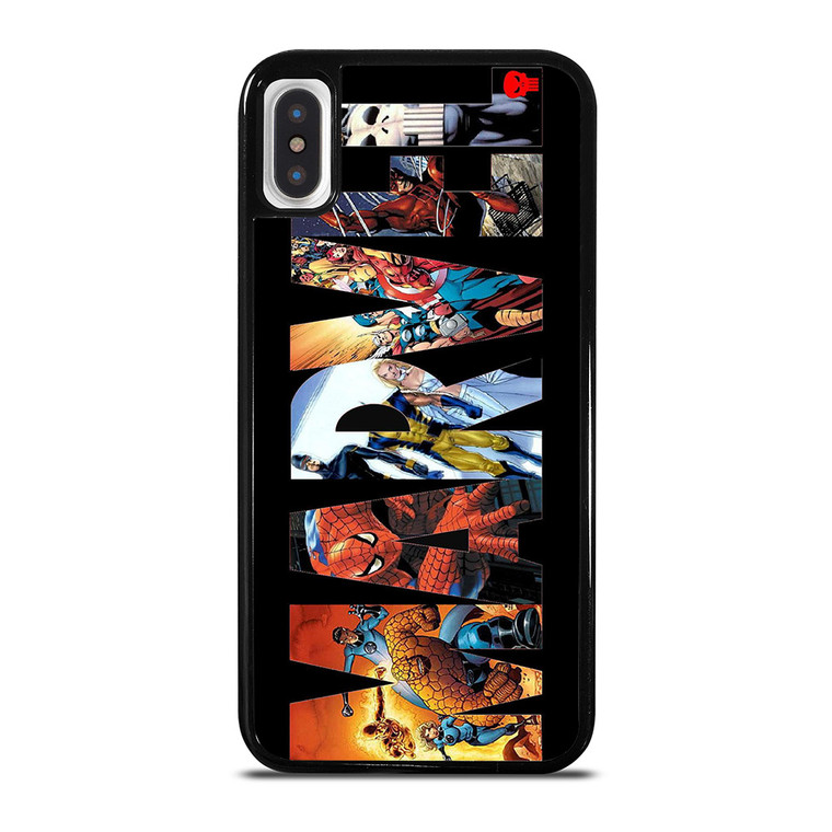 ALL MARVEL CAST LOGO iPhone X / XS Case Cover