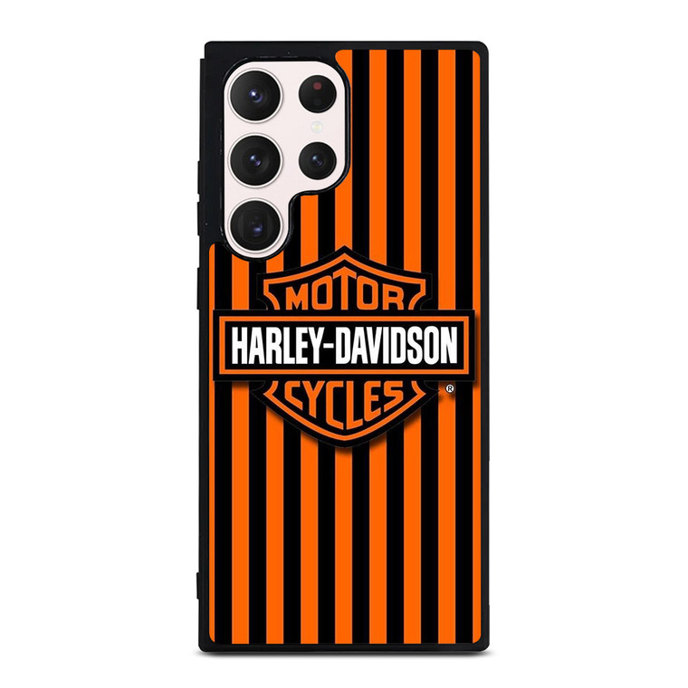 HARLEY DAVIDSON MOTOR CYCLES ORANGE STRIPE  Samsung Galaxy S23 Ultra Case Cover HARLEY DAVIDSON MOTOR CYCLES ORANGE STRIPE  Samsung Galaxy S23 Ultra Case Cover
