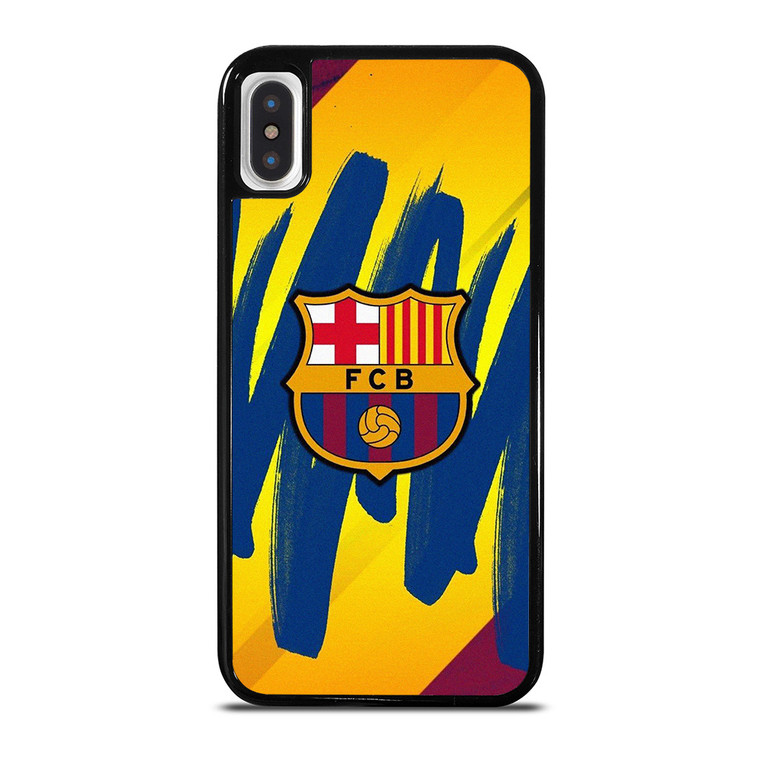 FC BARCELONA BRUSHED LOGO iPhone X / XS Case Cover