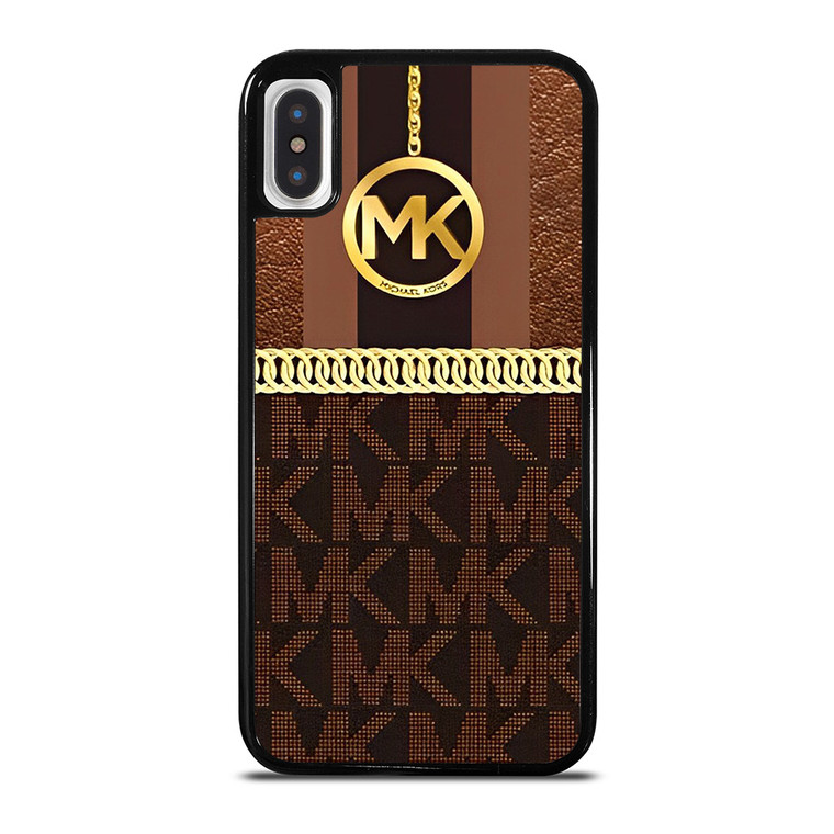 MICHAEL KORS LEATHER PATTERN iPhone X / XS Case Cover