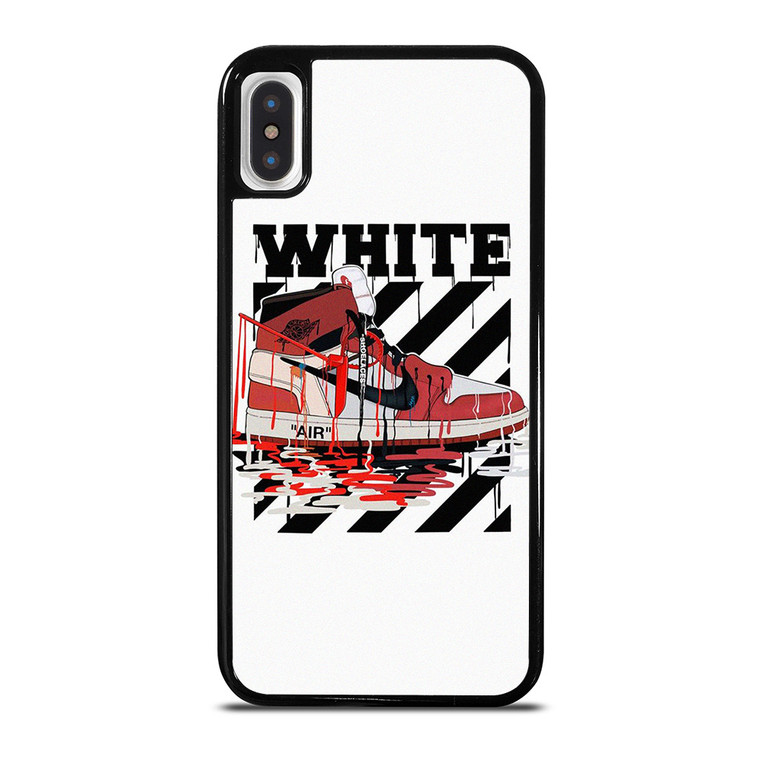 NIKE AIR JORDAN OFF WHITE MELTED iPhone X / XS Case Cover