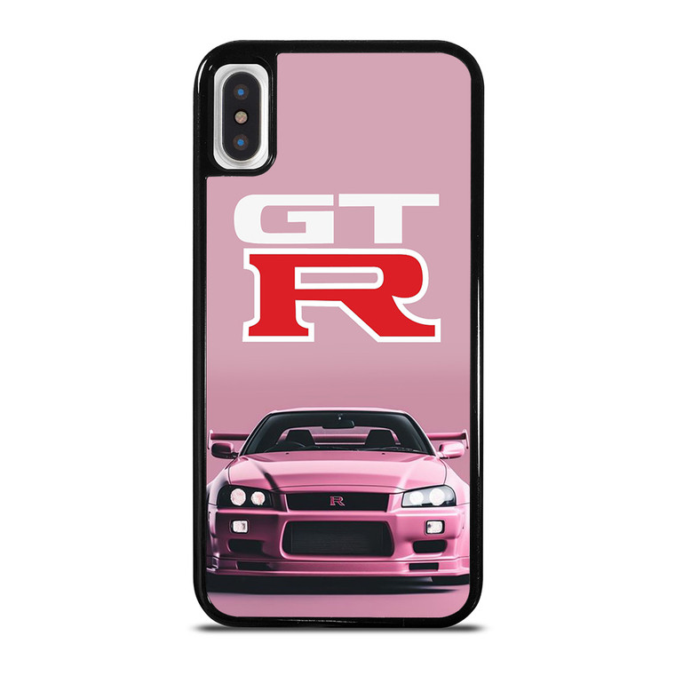 NISSAN GTR R34 PINK iPhone X / XS Case Cover