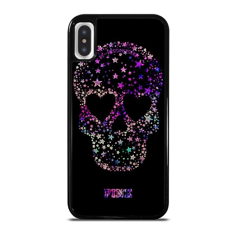 PINK SKULL DREAMY iPhone X / XS Case Cover