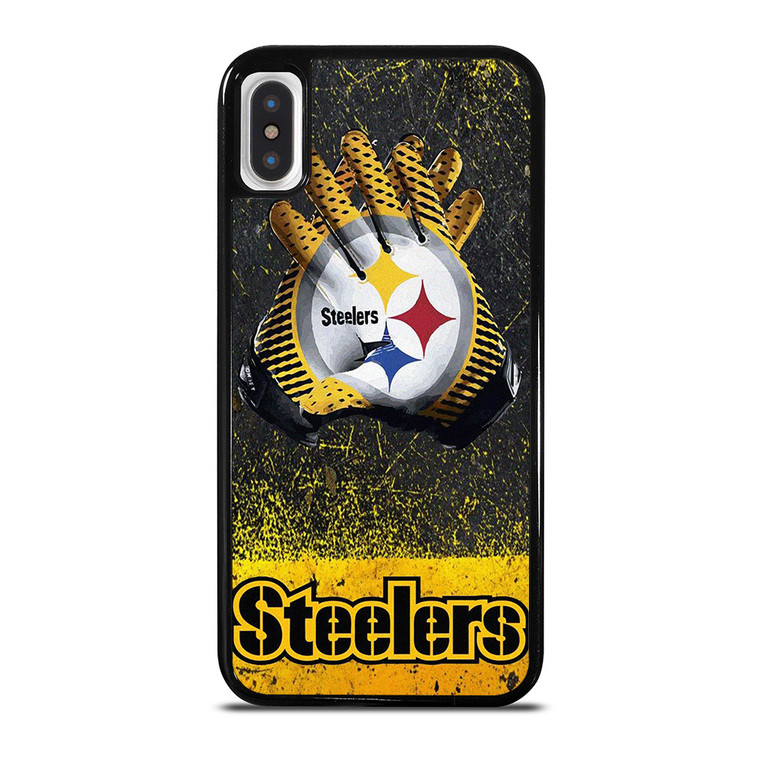 PITTSBURGH STEELERS GLOVES FOOTBALL iPhone X / XS Case Cover